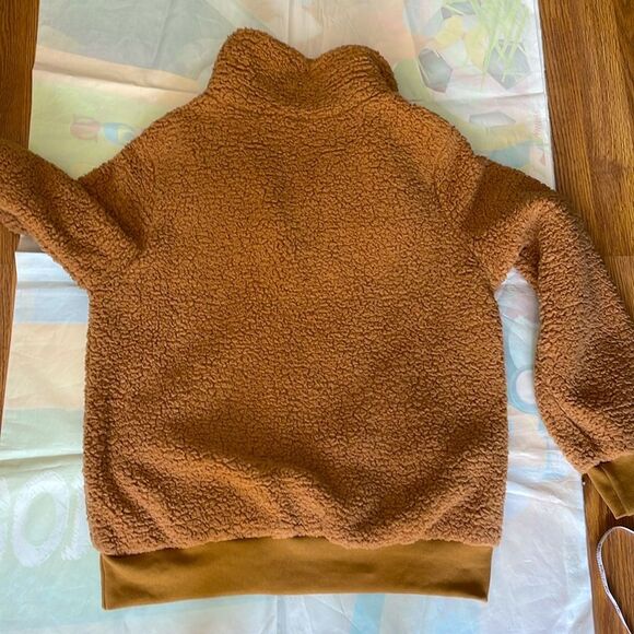 EPretty Sherpa soft comfy pullover jacket sweatshirt- Size L NEW - Picture 8 of 8